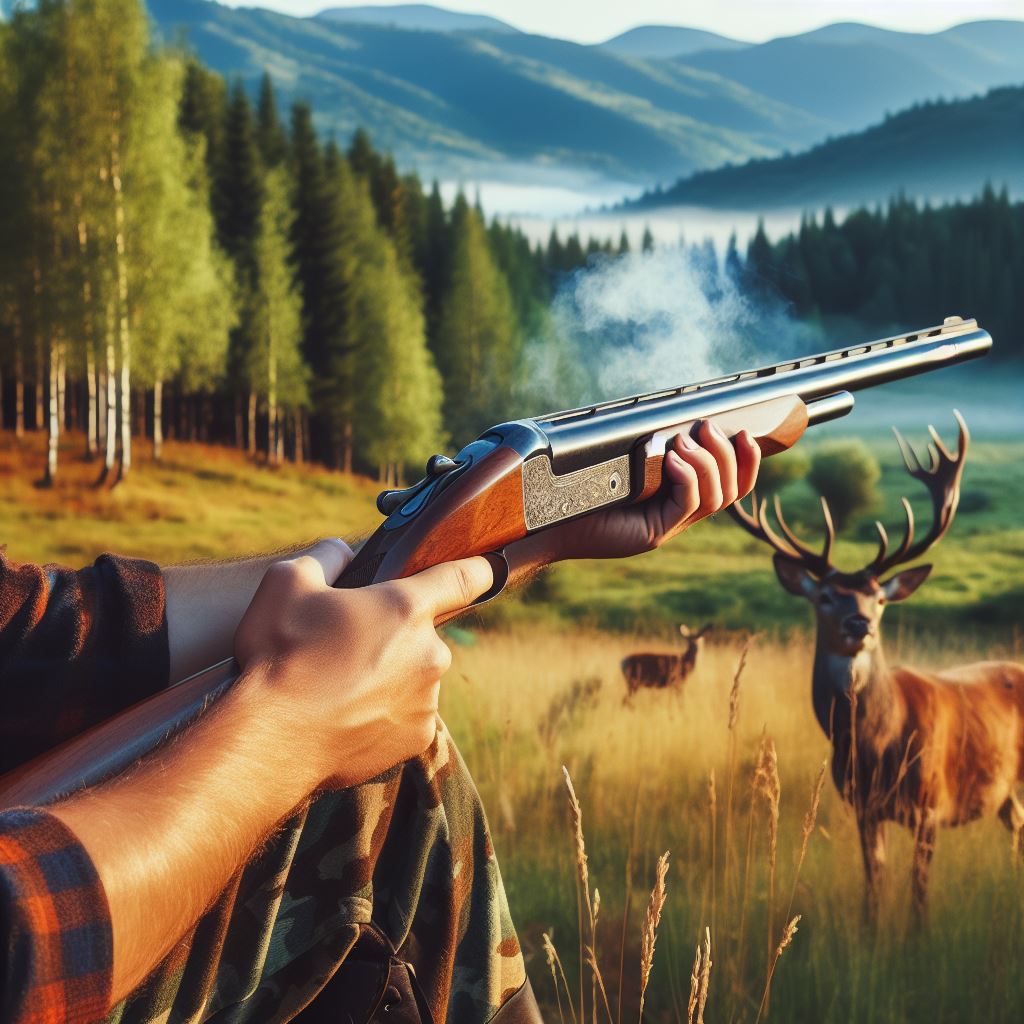 12-gauge shotgun to hunt deer